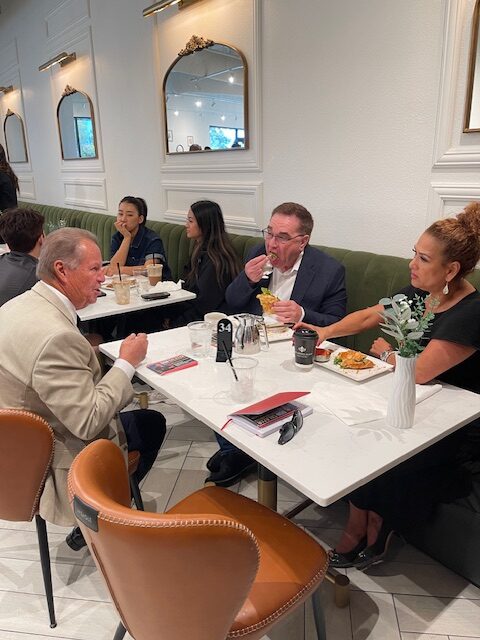 Don Salazar at networking lunch